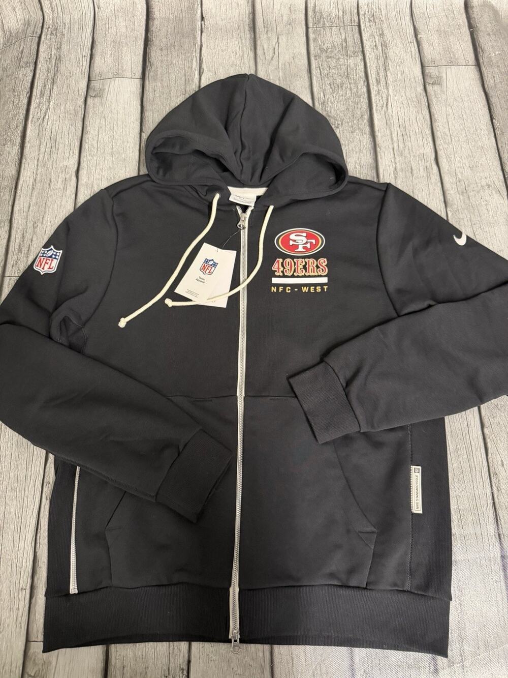 NWT Men’s Nike San Francisco 49ers Sideline Utility Player Hoodie FZ Medium